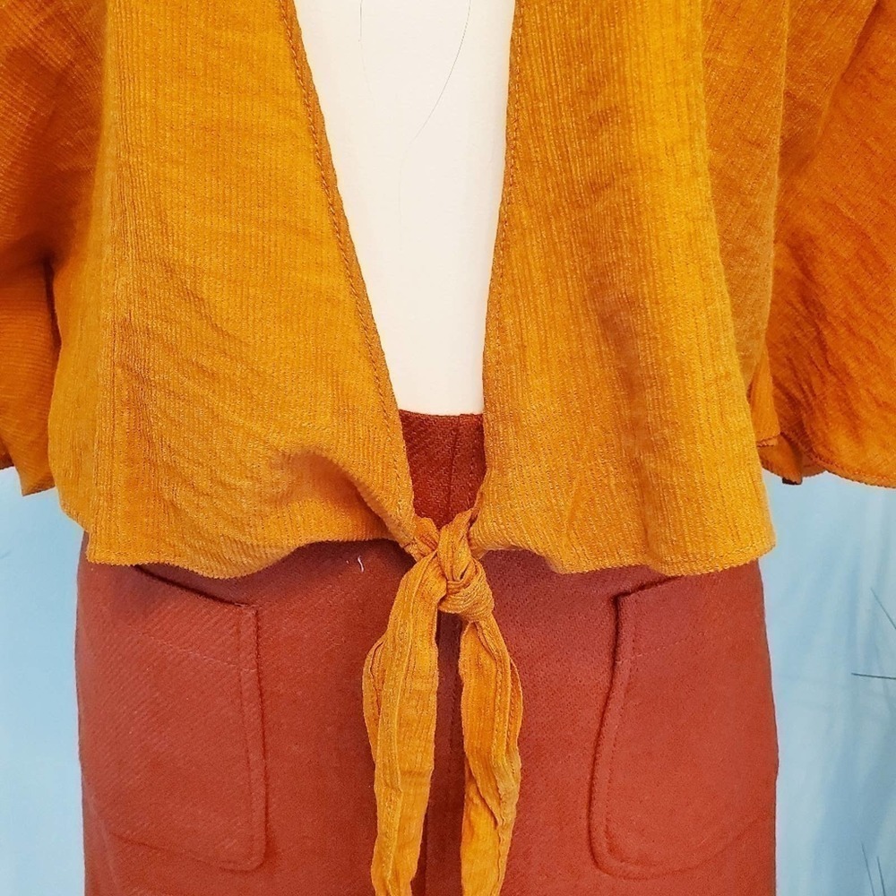 THE EAST ORDER Amelie Crop Top Pumpkin Spice XS - Picture 8 of 10